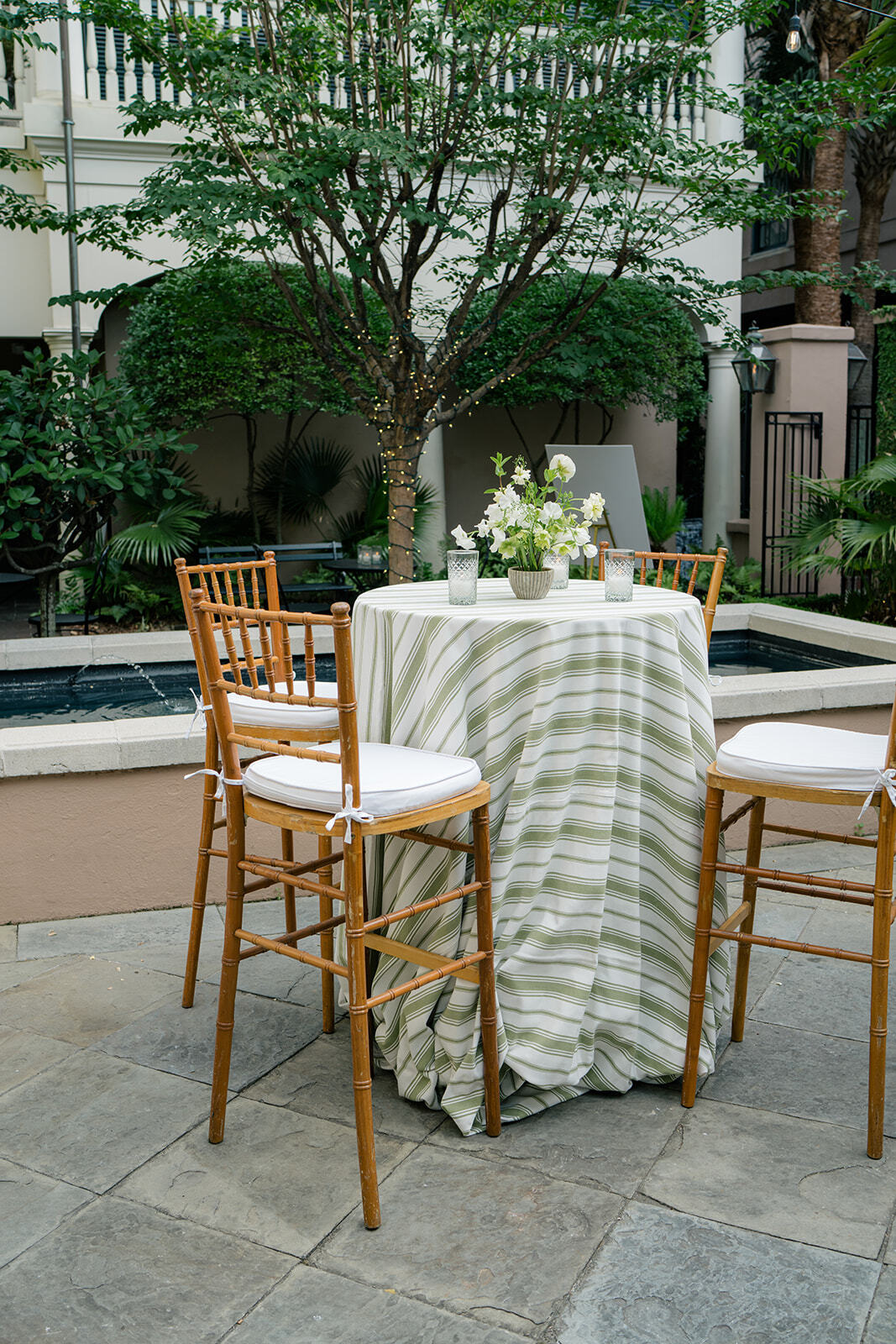 BT rehearsal dinner kailee dimeglio photography 21boone hall events natural ballroom stool