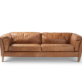 Couch Brown Leather 2A Lounge 2280 1620