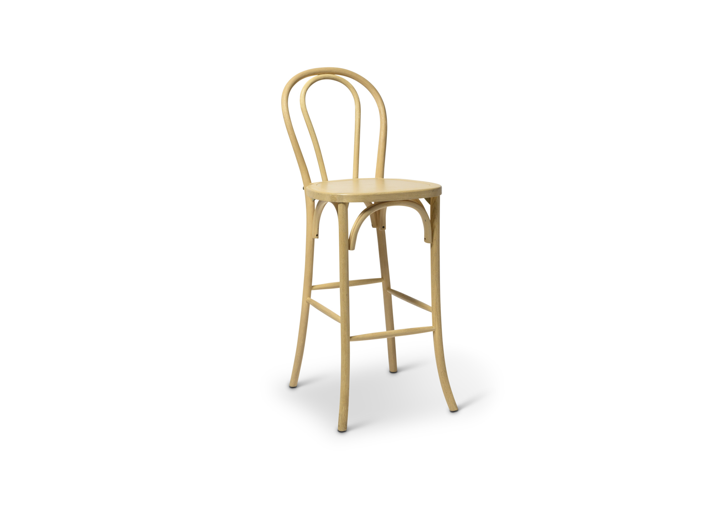 Blonde Bentwood Stool