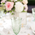 Green crystal water goblet bouquets and bowties thomas bennett house natasha coyle photo