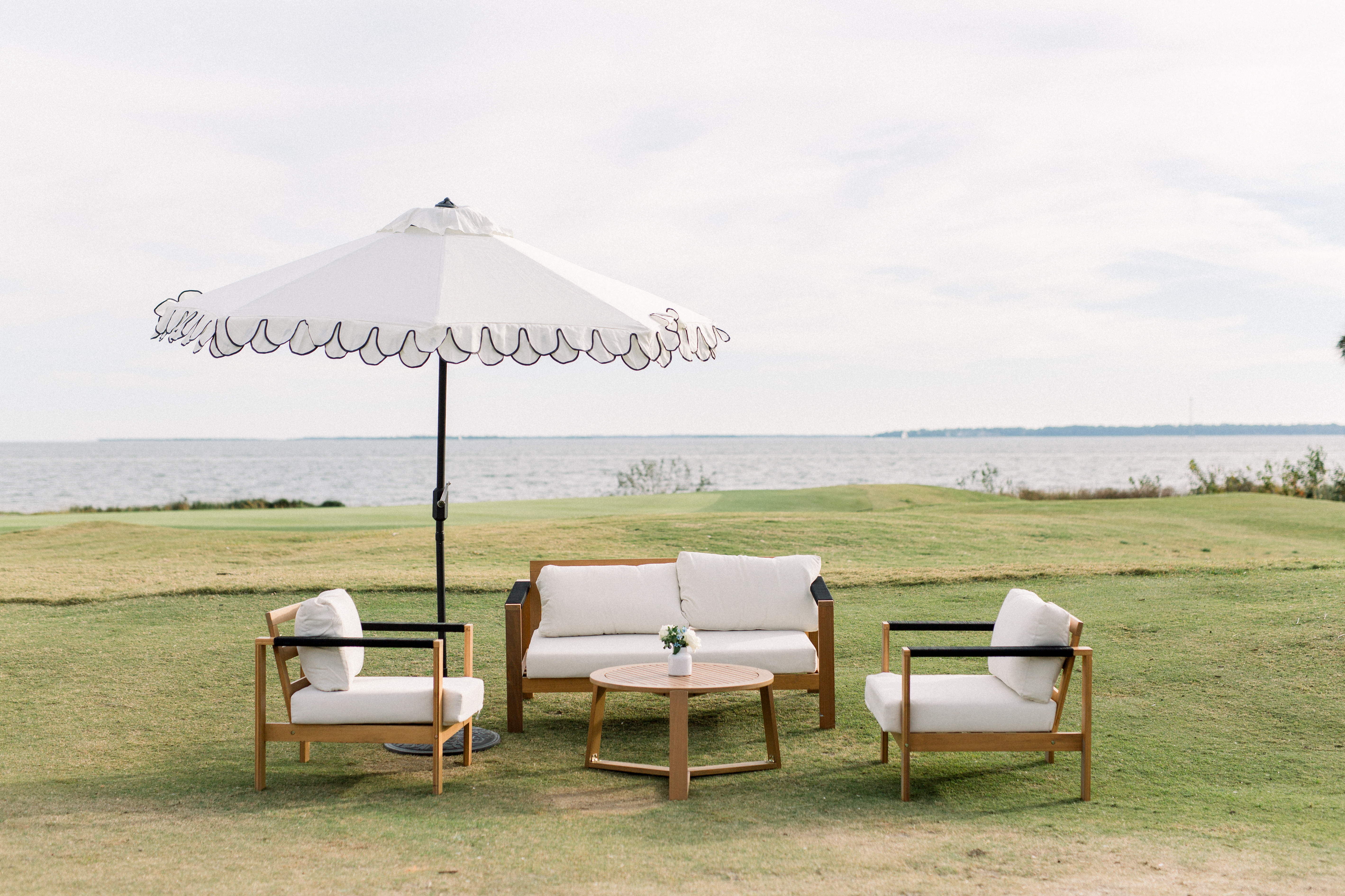 Patriots Point Wedding Murray 248 taylor rae photog mod events scallop umbrella lauren lounge