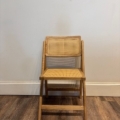 Rattan folding chair